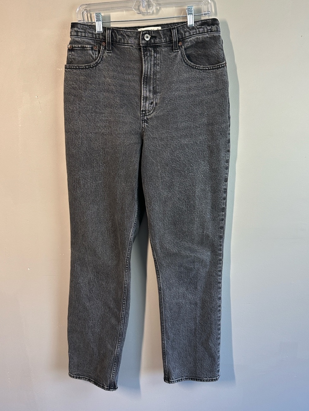 Abercrombie & Fitch The 90’s Straight Ultra High Rise Curve Love Jeans 30 long